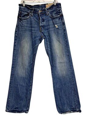 Y2K Hollister Hermosa Jeans Low Rise Bootcut Mens Size 31 x 32 (32x32) Distresse